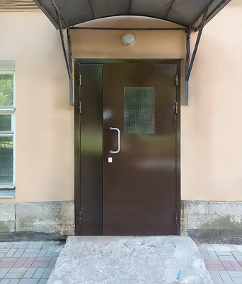 Дверь с армированным стеклом Дверь с армированным стеклом